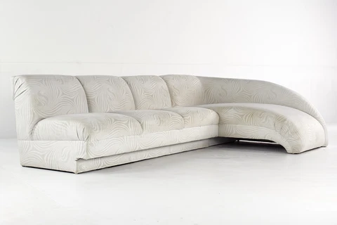 Vladimir Kagan Style Mid Century Preview Sectional Sofa with Chaise Cover