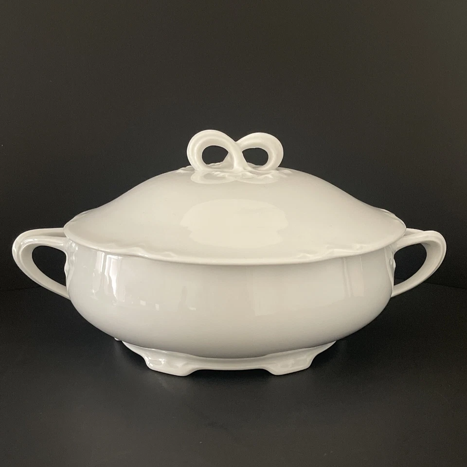 JHR Hutchenreuther Alice Plato de Servir Cubierto de Porcelana Baviera Alemania Foto 1 de 4