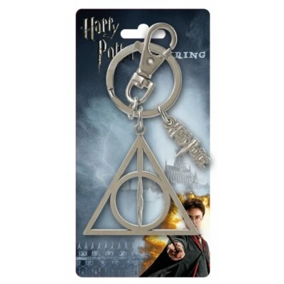 Harry Potter Deathly Hallows Pewter Keyring - Image 1 of 2