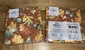NUEVO LOTE DE 2 SERVILLETAS DE PAPEL 20 PIEZAS BELLOTAS Y HOJAS-ACCIÓN DE GRACIAS/OTOÑO USTED—BOSTON INT - Imagen 1 de 1