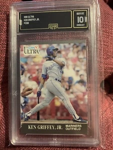 1991 Ultra 336 Ken Griffey Jr GMA 10 GEM MINT Seattle Mariners MLB Rare 10 - Bild 1 von 2