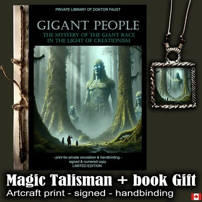 Antique Knowledge Forbidden Book Magic Secrets Occult Esotericism Gigant People - Image 1 of 4