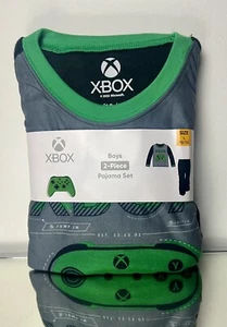 Xbox Pajamas Set Youth Green Black Fleece Video Game Print PJ’s Boys L 10/12 - Picture 1 of 3