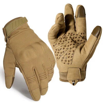 Guantes tácticos para hombre pantalla táctil airsoft caza exterior motocicleta ciclismo Foto 1 de 4