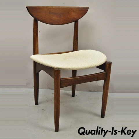 Vintage Lane Perception Mid Century Modern Walnut Dining Side Chair Cover