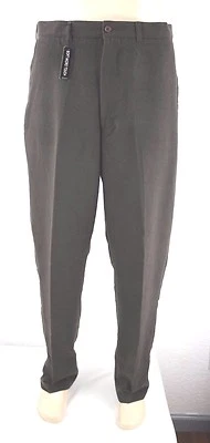 全新 Adolfo Soft Micro Touch 男式裤子 尺寸 36x32 — 第 1/4 张图片