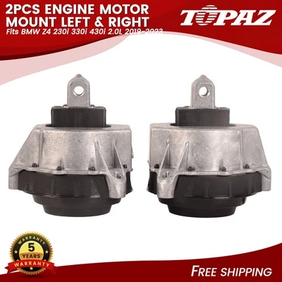 Soporte de motor izquierdo y derecho 2 piezas para BMW Z4 230i 330i 430i 2,0 L 2019-2023 Foto 1 de 4