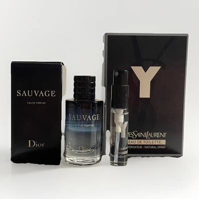 DIOR SAUVAGE PARFUM EDP Splash 10 ml, Mini Botella Nuevo en Caja con Muestra Gratis, NUEVO  Foto 1 de 2