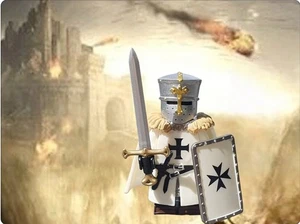 Excuisit Lego custom* Minifigur -Kreuzritter | NEU - Bild 1 von 1