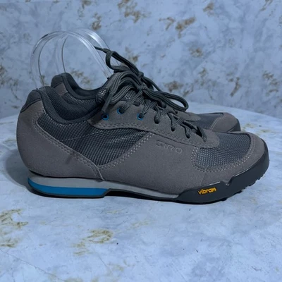 Giro Petra 39 Women's Size 7.5 Cycling Shoes Gray Blue Vibram Athletic Sneakers - Image 1 of 4