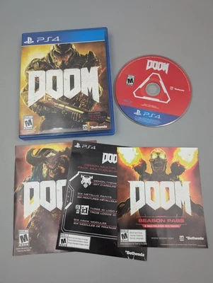Doom (Sony PlayStation 4, PS4) CIB Completo Con Estuche Disco E Insertos Foto 1 de 4