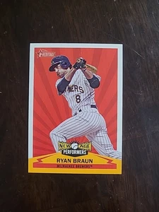 2012 Topps Heritage Ryan Braun New Age Performers Insert #NAP-RB Brewers - Picture 1 of 1
