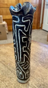 Jarrón de cerámica de gres J SHELDON CAREY MODERNISTA Universidad de Kansas 1965 - Imagen 1 de 8