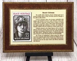 Postcard Stamp Design Great American Women Bessie Coleman - Foto 1 di 4