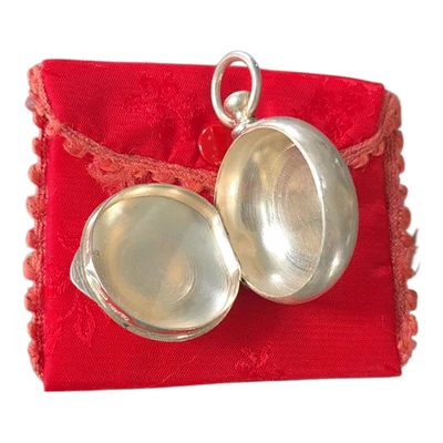 Cartier VTG sterling silver  pill case box pendant  rare hallmark made in Ital - Image 1 of 4