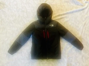 THE NORTH FACE Black Red Gray Hoodie Zip Jacket Size Large Youth Beautiful - Picture 1 of 20