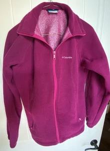Columbia Full Zip Jacke Damen Small S Outdoor Freizeit Fushia Pink leicht - Bild 1 von 9