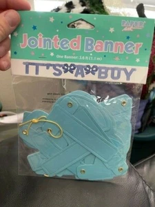 Baby Shower it's a Boy Jointed Banner party Decoration 3.6ft long New!!! - Picture 1 of 1
