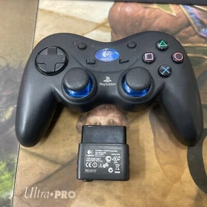 Logitech Wireless Controller w/Dongle for PlayStation 2 Tested Works No Drift - Picture 1 of 3