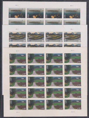 US Stamp C148-150 Landscapes 2011-12 VF NH Sheets, The Rarest of Airmail Sheets! - Image 1 of 4