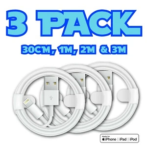 1M USB iPhone Ladegerät schnell für Apple langes Kabel USB Kabel 8 x XS XR 11 12 13 Pro - Bild 1 von 8