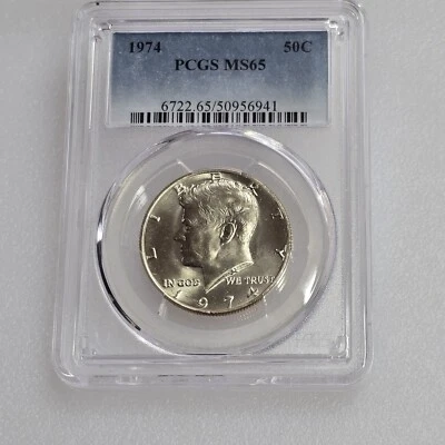 1974 Kennedy Half Dollar PCGS MS65 Uncirculated 50c Coin Lot 2245 - Image 1 of 4