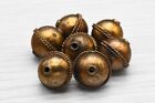 Ethnic Large Vintage rustic style brass Beads , African Beads, Jewelry Supplies