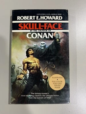 Vtg 1978 Mass Market Paperback Skull-Face Robert E. Howard Horror Time Poster - Image 1 of 4