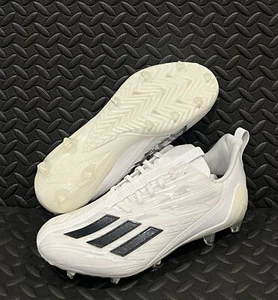 Adidas Adizero Athletic Football Cleats White Black GX4049 Mens Size 13 - Picture 1 of 6