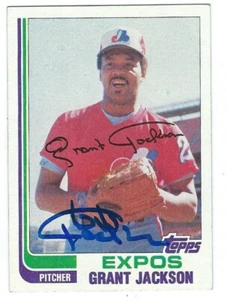 Autographed Grant Jackson Montreal Expos 1982 Topps card #779 w/ Show ticket - Picture 1 of 1
