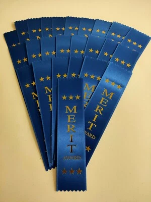 Merit award, Sports Ribbons. Educational School Show Event athletic swimming  - image 1 of 2