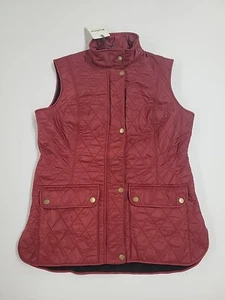 Barbour Women's Wray Gilet LGI0017RE91 Pearl 2 way Zip and Snap US 8 (NWD) - Picture 1 of 20