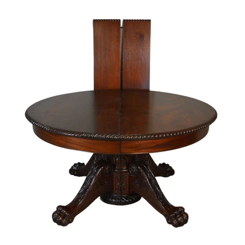 Antique Dining Room Table / Mahogany Carved Banquet Table - 12 Feet!!  #21511 Cover