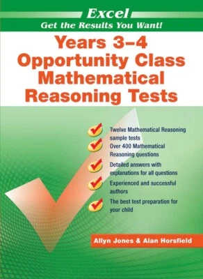 Excel Opportunity Class ( OC) Mathematical Reasoning Tests Years 3–4 2022 New - Image 1 of 4