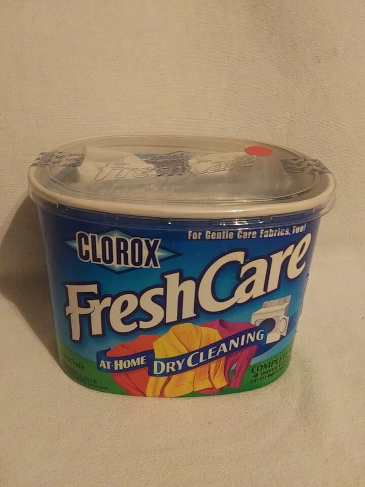 Clorox Fresh Care at home dry cleaning kit color safe for16 garments new