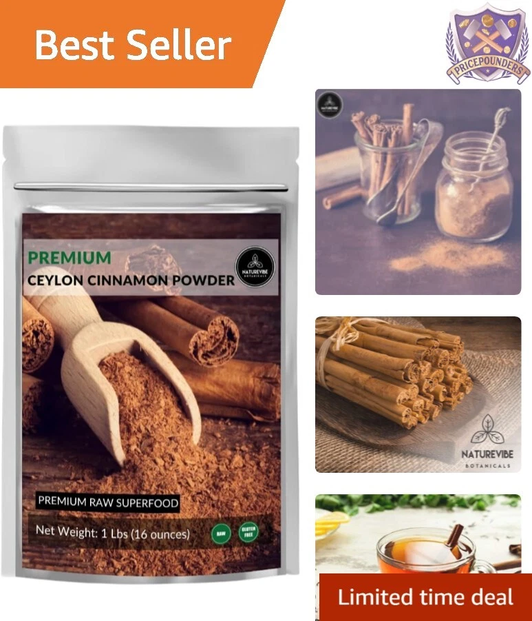 Naturevibe Botanicals Organic Ceylon Cinnamon Powder 1lb 16 Ounces
