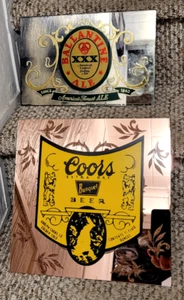 Vintage Coors Ballantine ALE Bier Bankett Spiegel Werbung - Bild 1 von 5