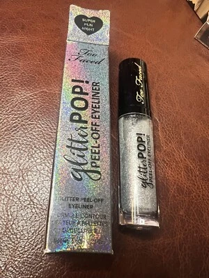 Too Faced SUPER FUN NIGHT Glitter Pop Peel-Off Eyeliner NIB - Image 1 of 4