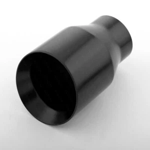 Stainless Steel Exhaust Tip Black 3" In 4.5" Out Double Wall Angle Cut 7" Long - Bild 1 von 7