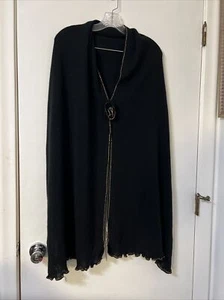 Nordstrom Black Gold Cape Shaw Sweater One Size NWT - Picture 1 of 6