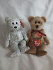 Ty  1999 Signature Bear & 2000 The Beginning Beanie Babies Lot Of 2 