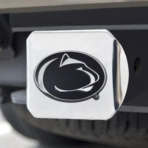 Penn State Nittany Lions Hitch Cover - Heavy Duty Chrome - 3.4" x 4" - Picture 1 of 3