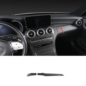 For Benz C63 Coupe 15-21 Carbon Fiber Center Console Dashboard Decor Panel Trim - Picture 1 of 9