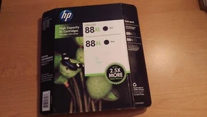 HP OfficeJet 88XL Tinta Negra Genuina CC605BN Paquete Doble Combo Fecha: EXP NOV 2013 - Imagen 1 de 3