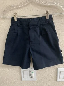 Dennis Uniform Blue Pleated Front Shorts 4060 Size 4 - Picture 1 of 7