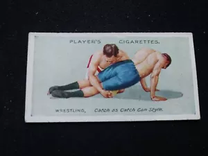 1913 John Player & Sons Wrestling & Ju-Jitsu tarjeta # 11 agarre a la rodilla (EN MUY BUEN ESTADO/EX) - Imagen 1 de 3