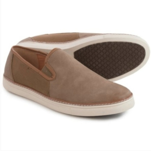 VANS Scarpe mocassino Van Heu uomo taglia 8 marrone talpa marrone slip on casual