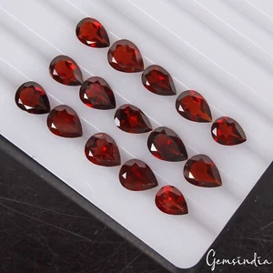 21.20 Cts/15 Pcs Natural Untreated Rhodolite Garnet Pear Faceted Loose Gems Lot - Picture 1 of 5