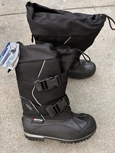 Baffin Mens Impact Black Leather Snow Boots Shoes 9 Medium (D) - Picture 1 of 4