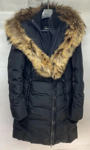 Mackage KAY-C 3/4 Length Down Coat with Coyote Fur Trim Hood Msrp $1200 - Picture 1 of 5